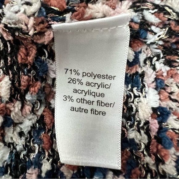 Maurice’s Women’s Pullover Loose Knit Sweater Sz XXL Multi Color Metallic Flex’s - Picture 8 of 12